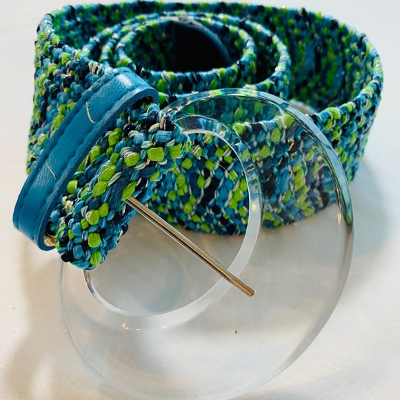 grod Accessories - Vintage Woven GROD Belt With Acrylic Buckle - 2X